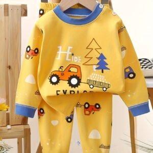 Warmth & Style for Kids: Comfortable Cotton Autumn & Winter Set
