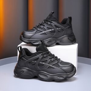 Boys' "Adventure Leader" Black Shoes: Unmatched Style, Infinite Comfort, and Steps That Elevate His Stature!