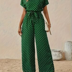 جامبسوت النقاط البولكا: أناقة لا تقاوم بأكتاف مكشوفة!