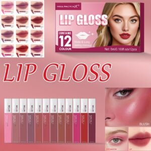 مجموعة شفاه الأحلام: 12 لونًا، جمال يدوم 24 ساعة!