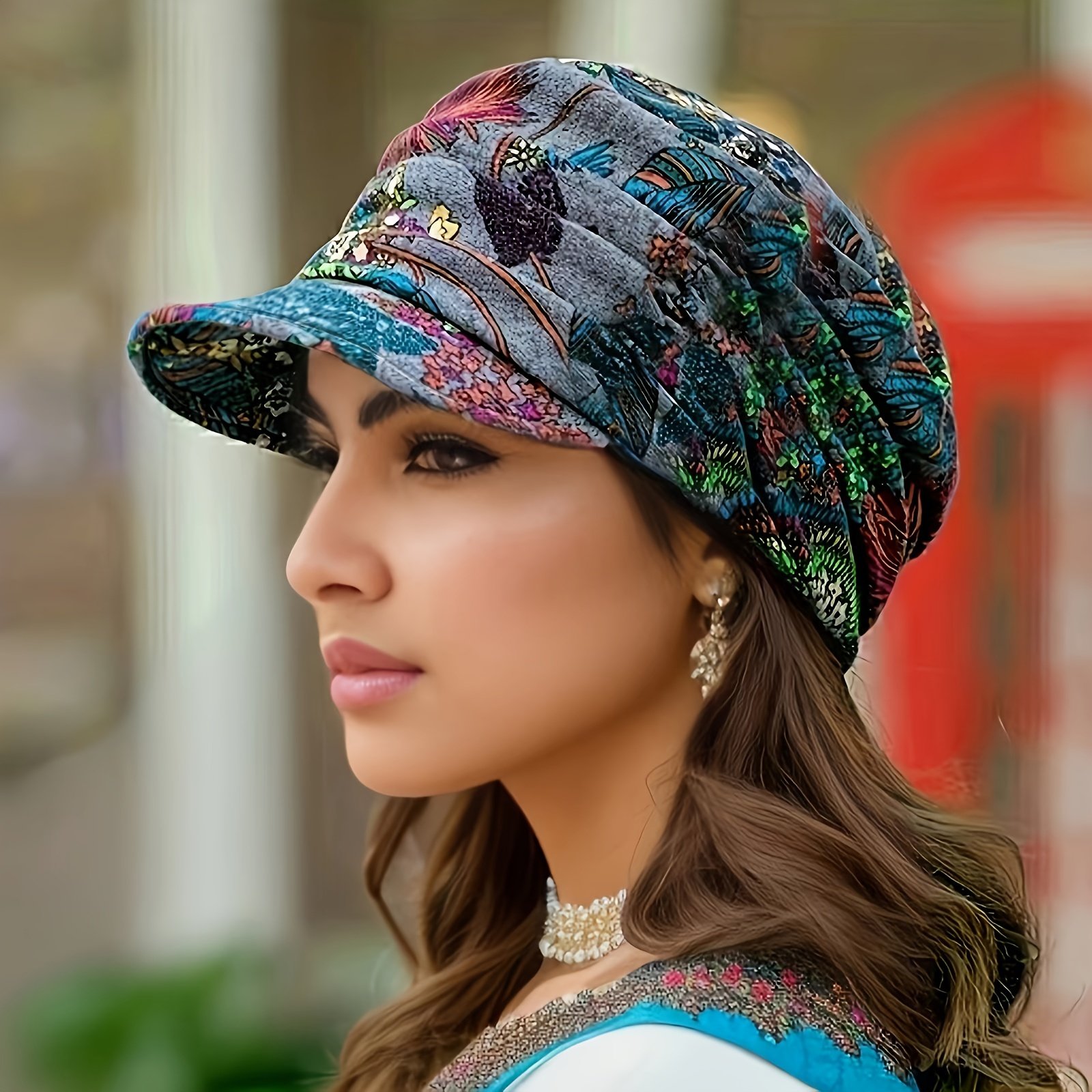 כובע הפרחים המקסים: חמימות ואלגנטיות שאין כמותן. – תמונה 2