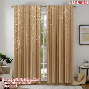 ستائر ذهبية متلألئة: أضف لمسة من الفخامة العصرية لكل ركن في منزلك!