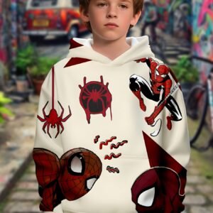 3D Spider-Man Hoodie: A Stylish and Comfortable Adventure for Your Child!