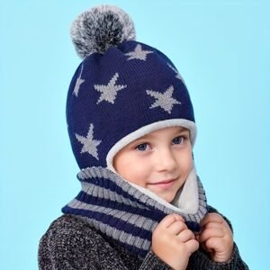 قبعة الشتاء المرحة: دفء وحماية بأناقة كرتونية لأطفالك!