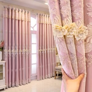 3D Floral Blackout Curtains: Luxurious Light Blocking & Home Decor