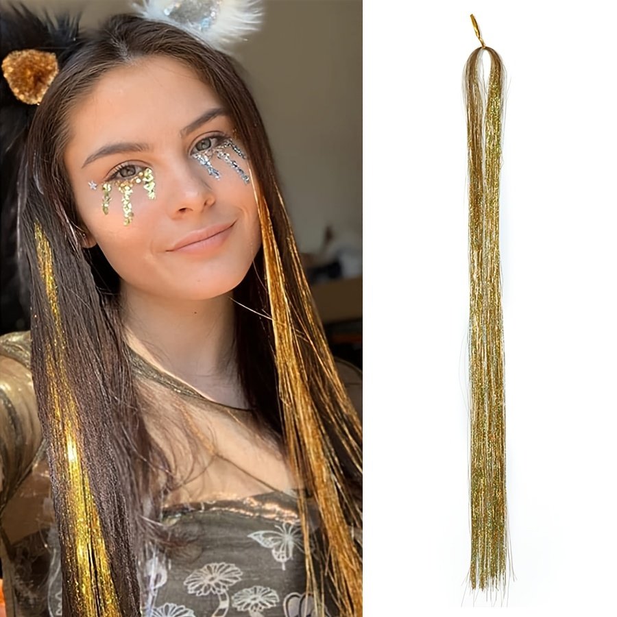 Shine Like the Stars: Holographic Glitter Hair Tinsel Set! - Image 12
