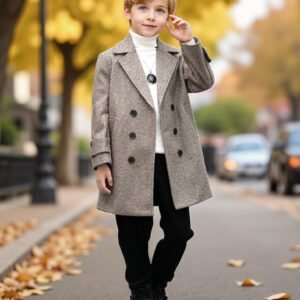 Winter Elegance Coat: Special Magic for Your Little Prince!