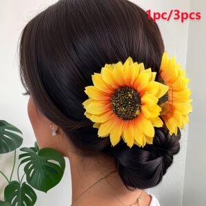 אלגנטיות הוואי לשיערך: קליפסים מקסימים בצורת חמניות!