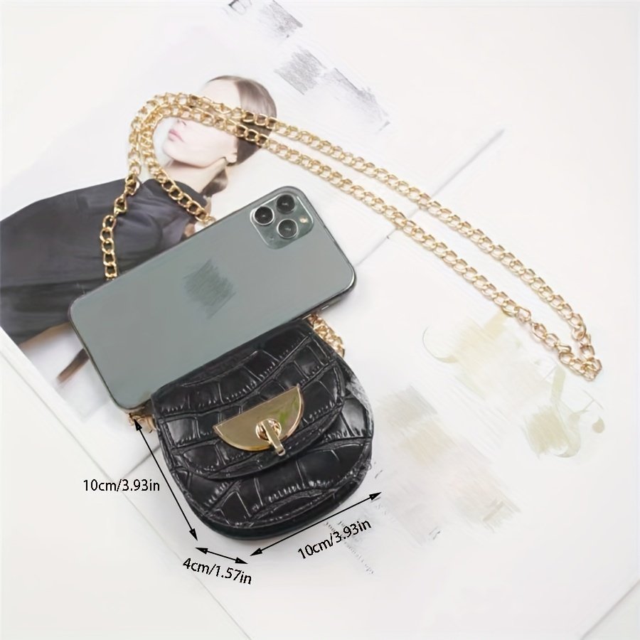 תיק מותן מיני בהדפס תנין: מלווה הסטייל העכשווי שלך – תמונה 2