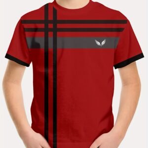 مغامرات صيفية بلمسة أناقة: تيشيرت الأطفال ثلاثي الأبعاد المخطط!