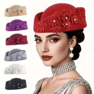 بيريه الأناقة الملكية: سحر الألماس والزهور لطلة لا تُنسى!