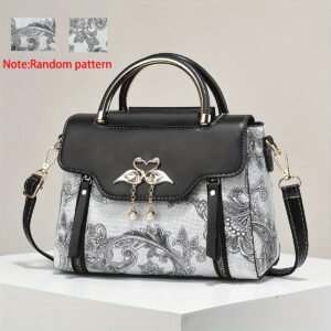 تألقي بلمسة الطبيعة: حقيبة الكتف الزهرية الفاخرة