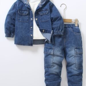 Stylish Denim Set: Your Son's Adventure Companion!