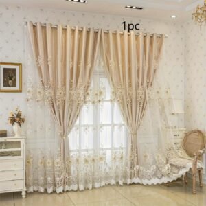 אלגנטיות הבית שלך מתחילה כאן: וילון ההאפלה היוקרתי הרקום.