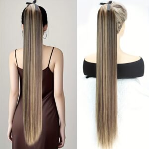 إطلالة آسرة: ذيل الحصان الطويل الفاخر لشعر لا مثيل له!