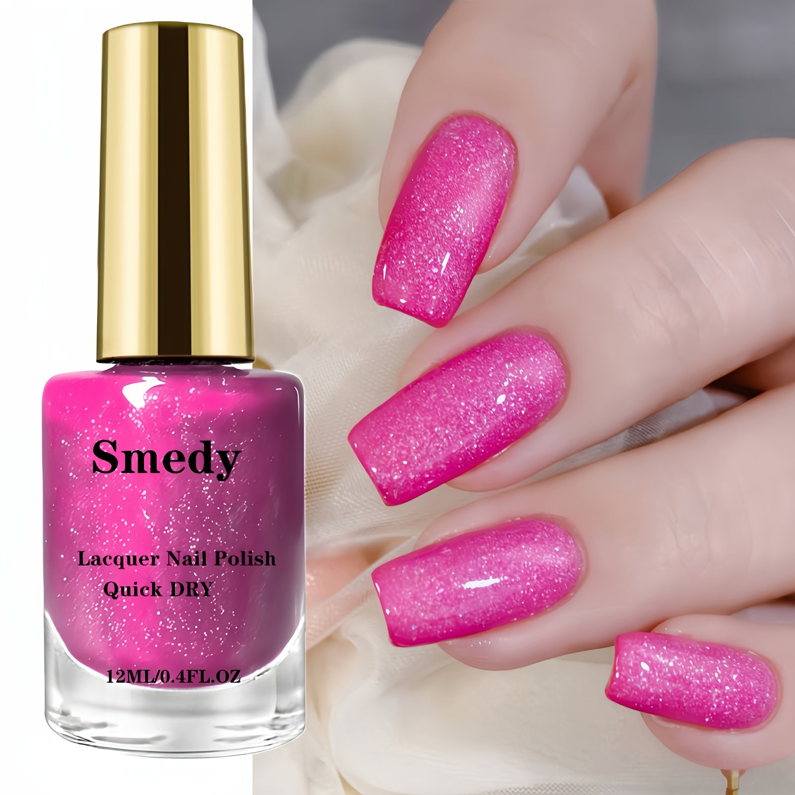 זוהרת כמו יהלום: לק לציפורניים מנצנץ ומהיר