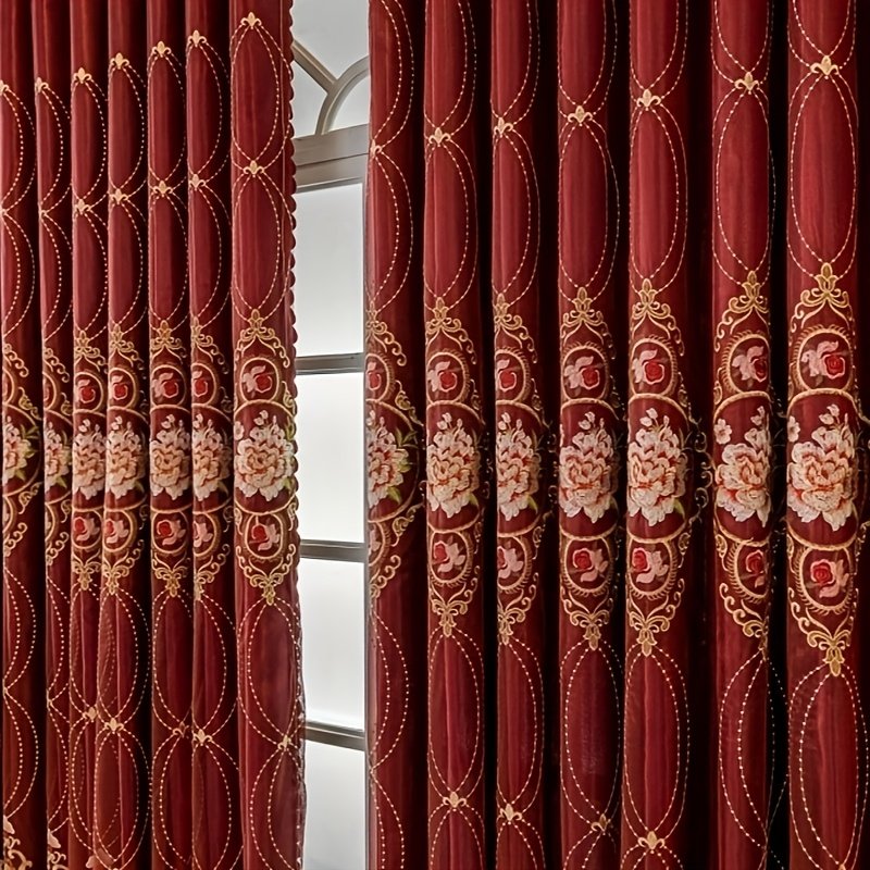 וילון האפלה כפול רקום: אלגנטיות ופרטיות לביתך! – תמונה 11