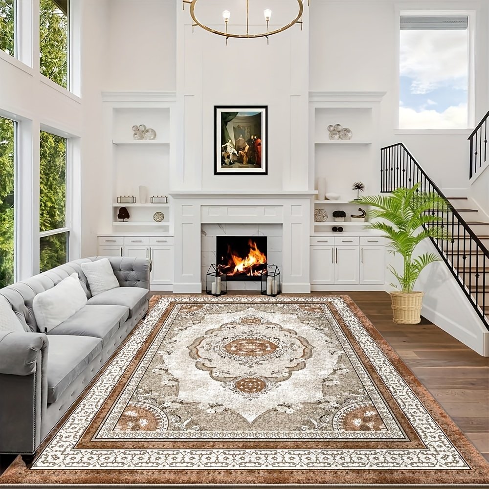 שדרגו את עיצוב הבית שלכם: שטיח קטיפה נורדי מודרני – תמונה 6