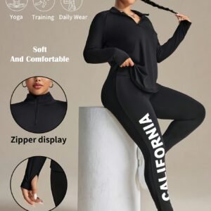 تألقي بكل ثقة: طقم رياضي مقاسات كبيرة بتصميم عصري