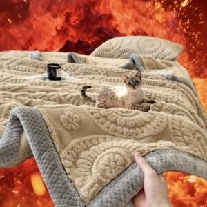 שמיכת טאבון יוקרתית: מגע של חום ואלגנטיות שיחבק כל רגע שלך!