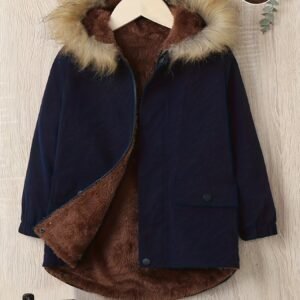 Stylish Winter Jacket for Boys: Warm Fur and Style for Every Adventure!