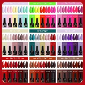 Your Nails Will Glow: LILYCUTE Fluorescent Neon Gel Polish Set!