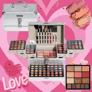 אוצר היופי הכסוף: סט איפור שלם 127 חלקים לכל מראה!