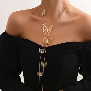 Butterfly Charm V: Unique Design Necklace for Everyday & Special Occasion Style