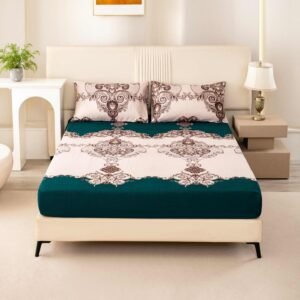 أناقة، راحة، ونوم هانئ: طقم الشرشف المطبوع المثالي!