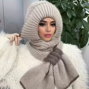 Your Ultimate Winter Companion: Warm, Stylish, Windproof Hat & Neck Warmer Set!