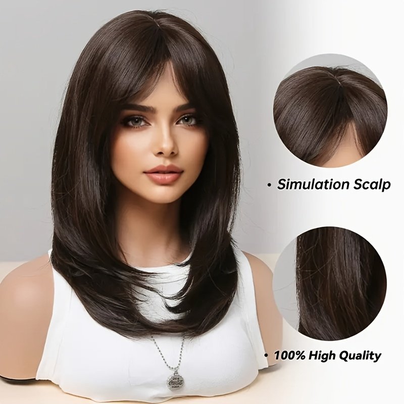 תאירי בקסם אין שני: פאה אלגנטית רבת שכבות בצבע שחור-חום – תמונה 6