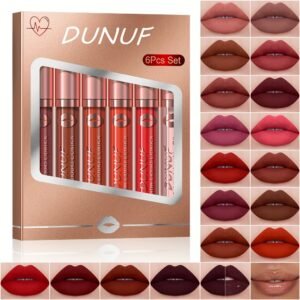 Ultimate Lip Elegance: DUNUF Matte Long-lasting Lipstick Set