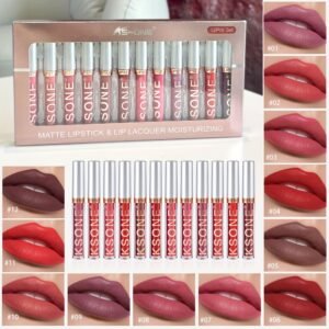 Waterproof Liquid Lipstick Set: 12 Colors for 24-Hour Lasting Allure!