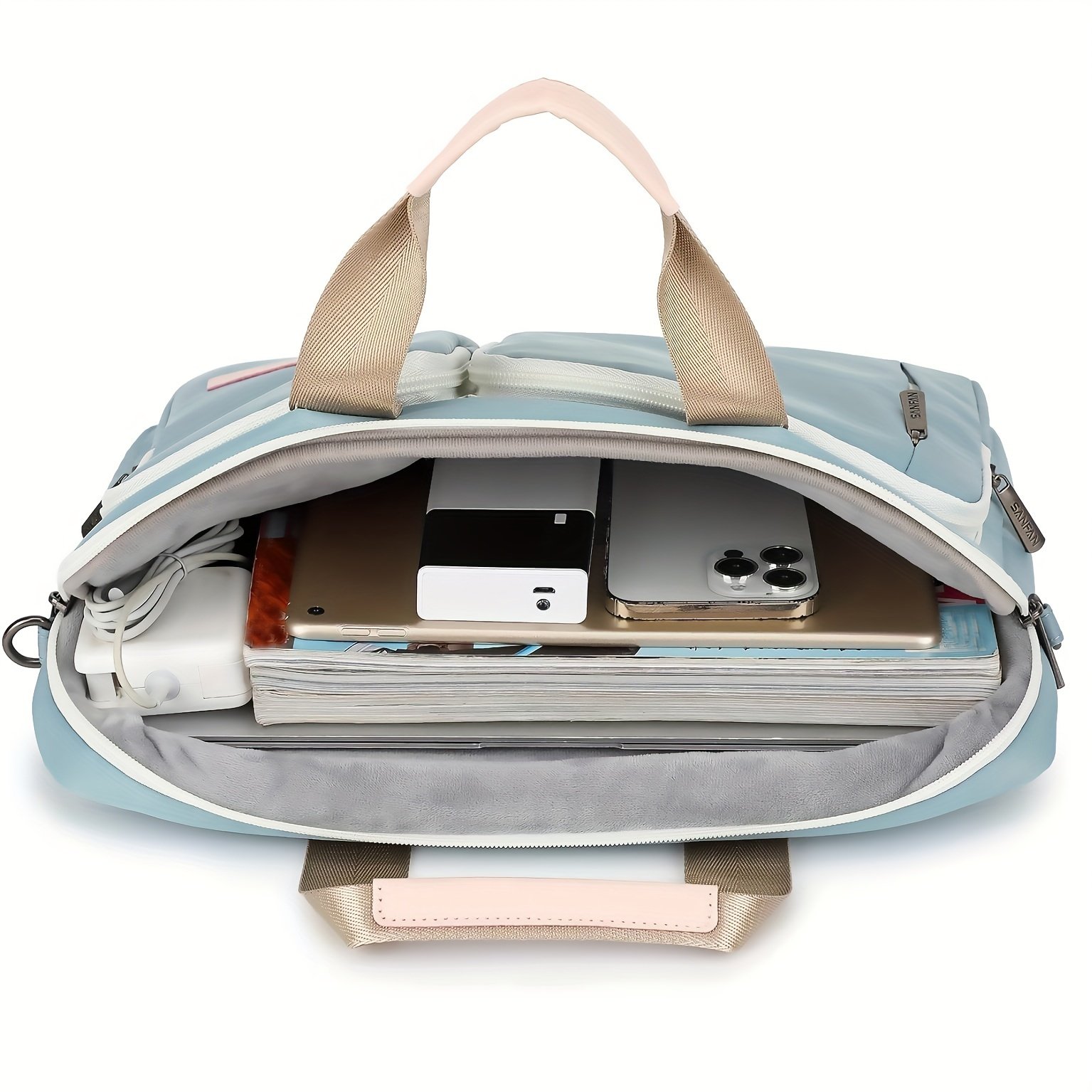 תיק הלפטופ האופנתי: הגנה מלאה 360 למסע היומיומי שלך! – תמונה 3