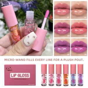 سحر الألوان المتغيرة: مجموعة غلوس الشفاه الفاخرة (6 قطع)