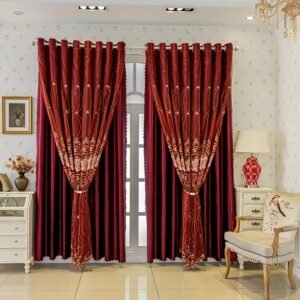 וילון האפלה כפול רקום: אלגנטיות ופרטיות לביתך!