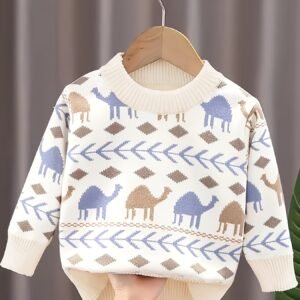 دفء الشتاء بلمسة عصرية: سترة الأولاد بتصميم هندسي أنيق!