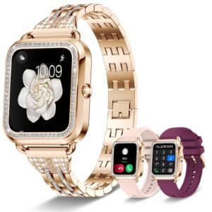 Your Golden Smart Companion: Style, Connectivity, and Health on Your Wrist!