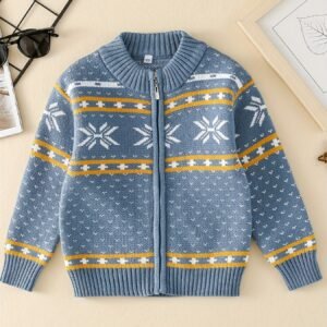 Your Little One's Style Starts Here: Modern Boys' All-Season Cardigan!