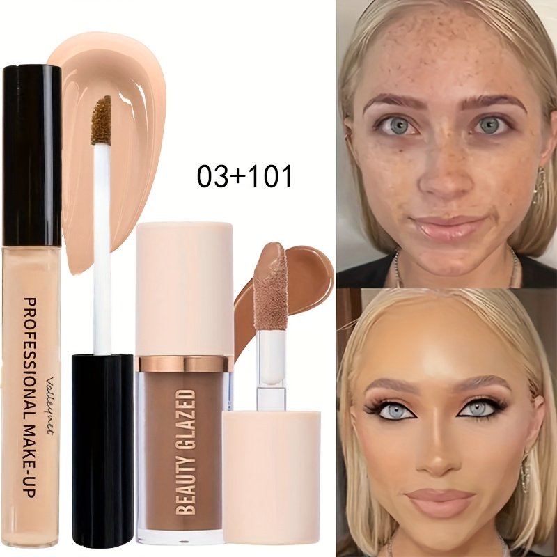 ثنائي الجمال السائل: خافي عيوب وتحديد ملامح بتغطية كاملة - الصورة 5