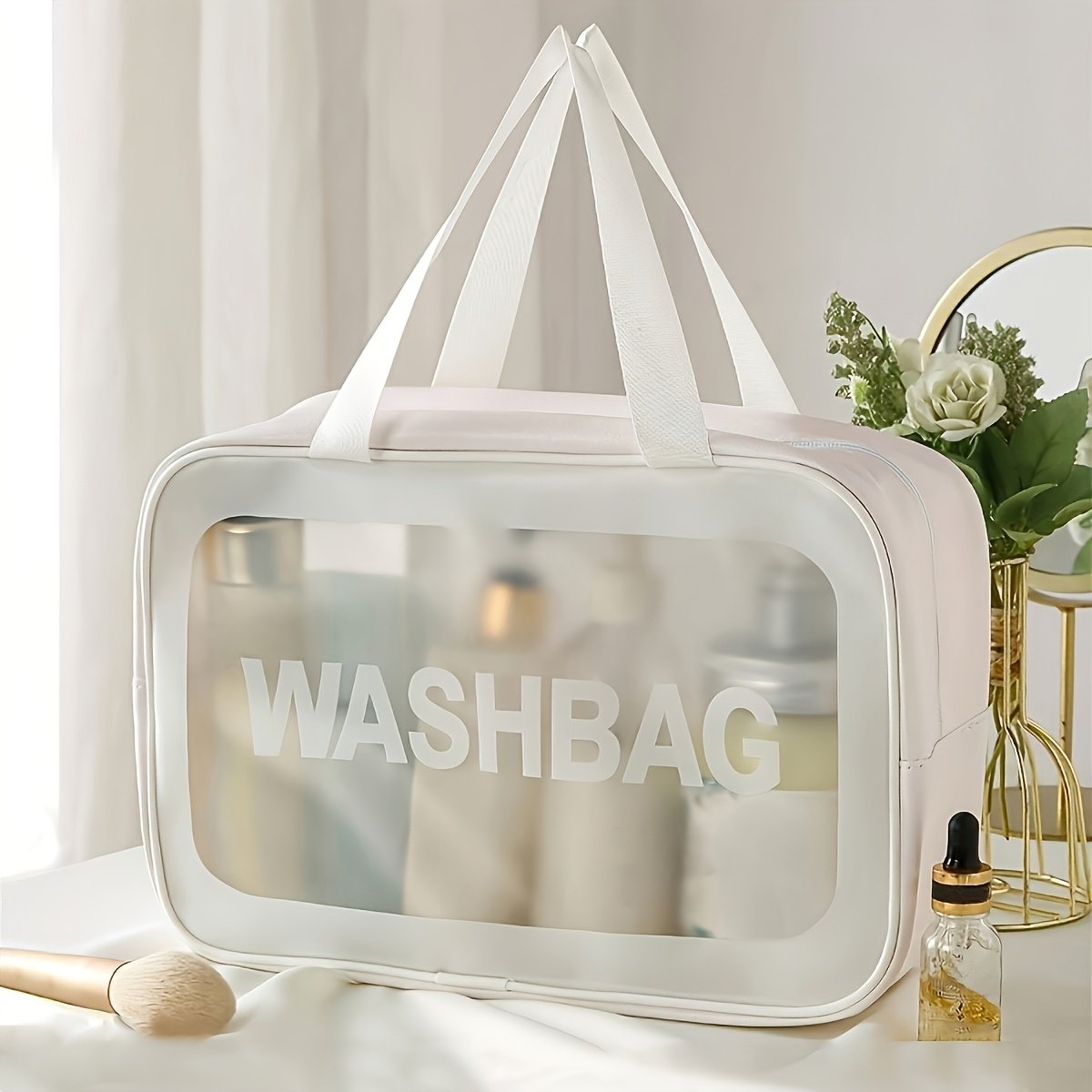 Transparent Beauty Bag: Elegance, Organization, and Convenience at Your Fingertips! - Image 2