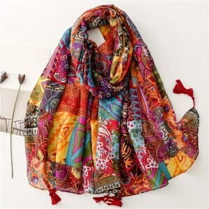 צעיף האלגנטיות הבוהמיינית היוקרתית: מגע קסם לכל מראה!