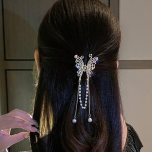 Sparkling Butterfly Clip: An Unrivaled Touch of Elegance