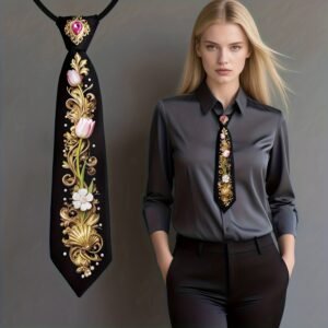 אלגנטיות על-זמנית: עניבת הצבעוני הברוקית היוקרתית