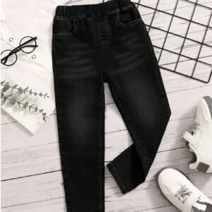 Boys' Black Stretchy Jeans: Modern Style & Unmatched Comfort!