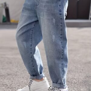 Young Heroes' Jeans: Comfortable Style with a Unique Print!