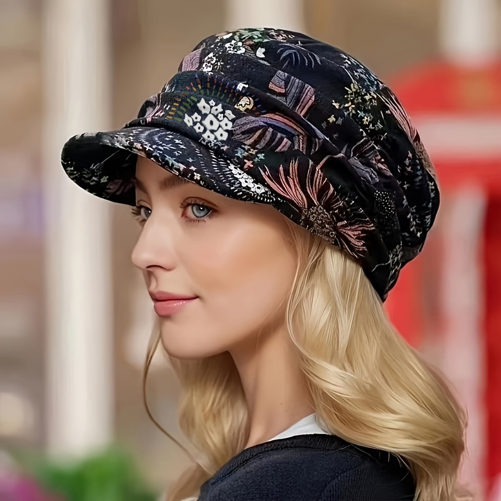 כובע הפרחים המקסים: חמימות ואלגנטיות שאין כמותן. – תמונה 4