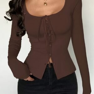 تألقي بكل مناسبة: بلوزة الكم الطويل الراقية