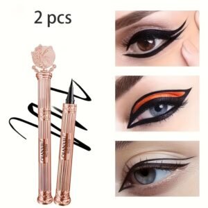 Effortlessly Captivating Eyes: Long-lasting Waterproof Black Liquid Eyeliner