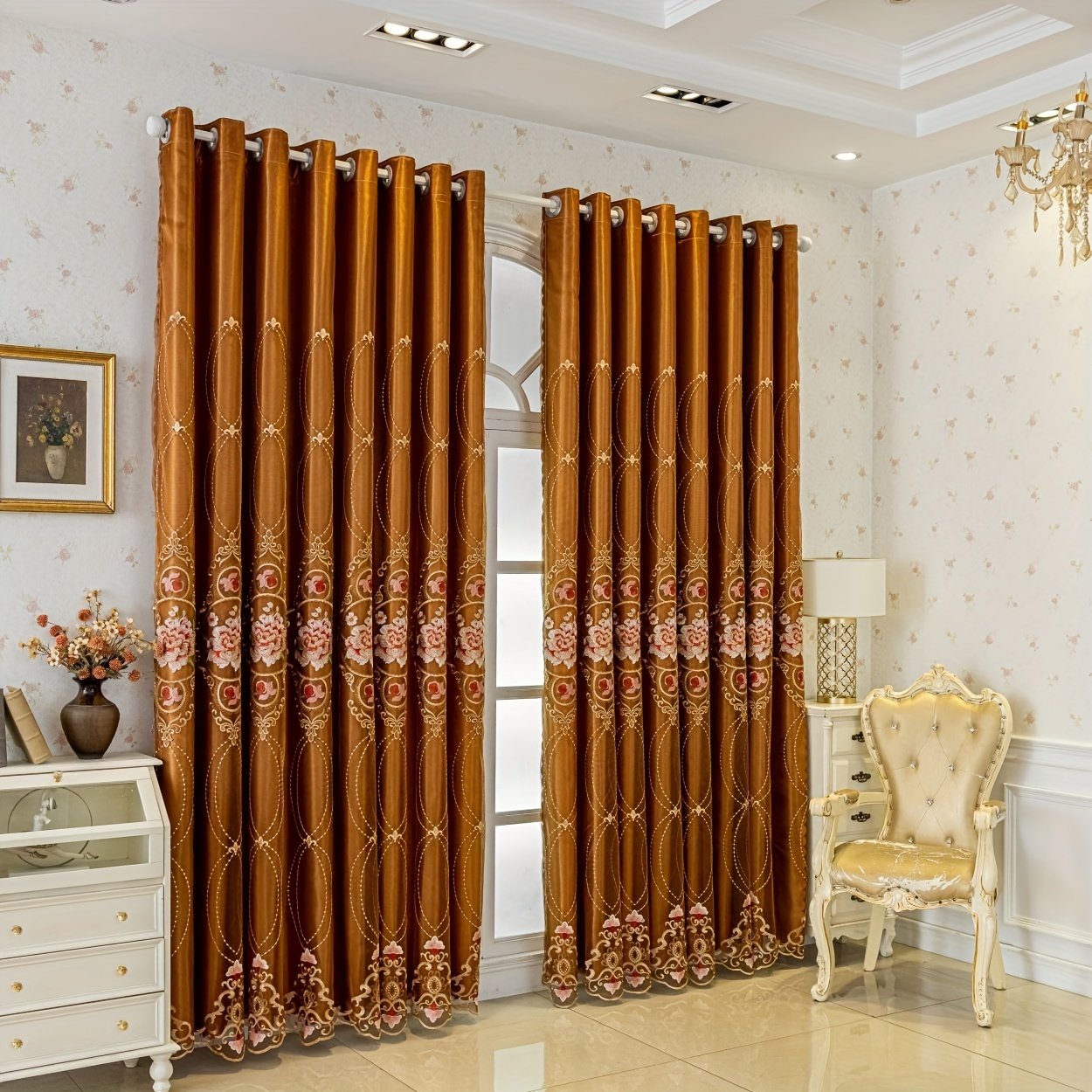 Unrivaled European Elegance: Embroidered Blackout Curtains to Transform Your Home - Image 11